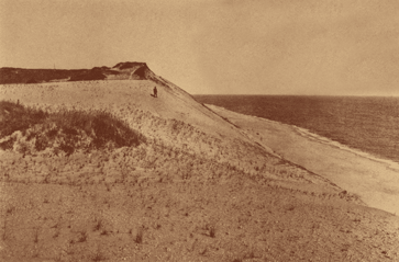 Photo of beach bluffs at Cape Cod, by Herbert W. Gleason